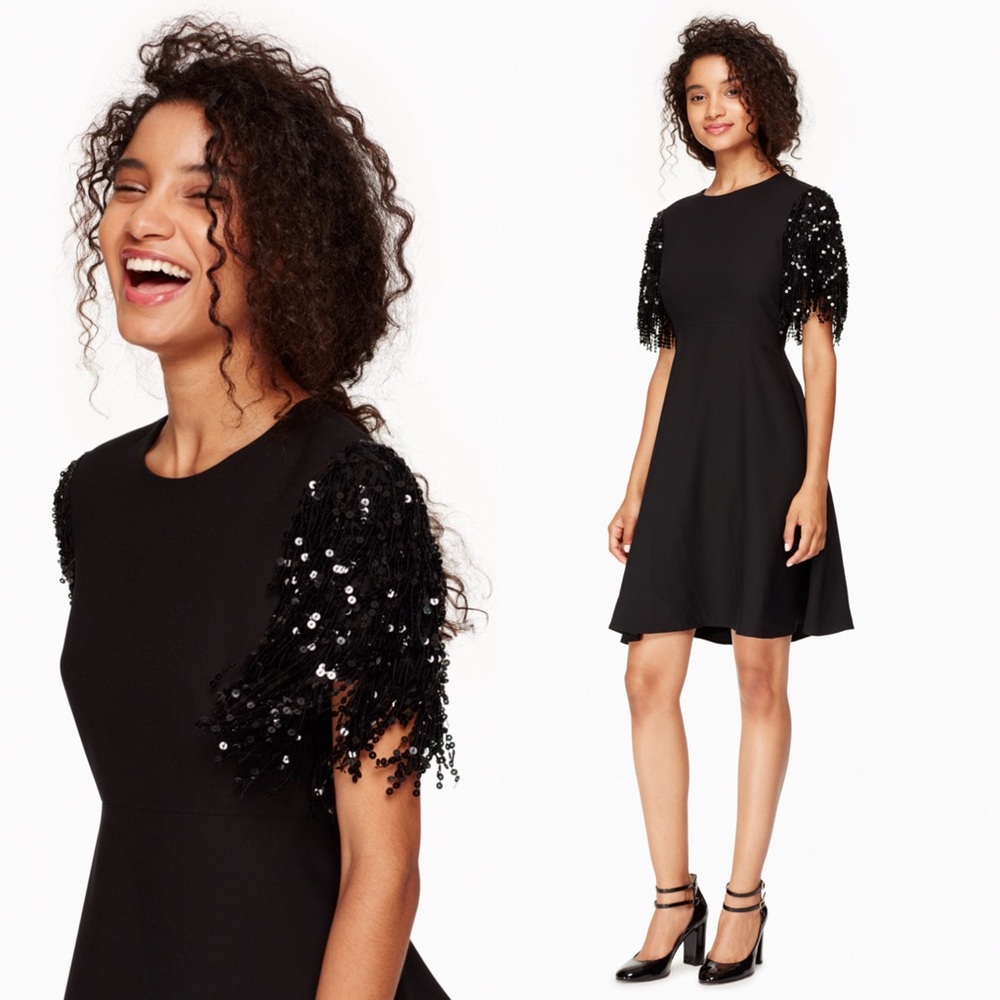 Kate Spade Sequin Fringe Swing Dress